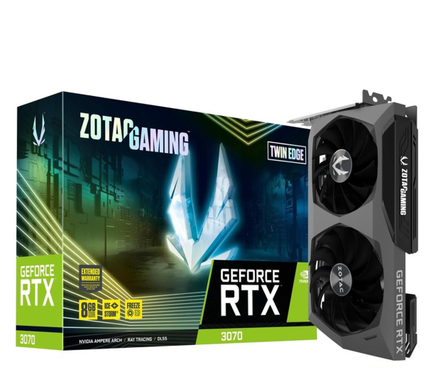 Zotac GeForce RTX 3070 Gaming Twin Edge LHR 8GB GDDR6 - 661600 - zdjęcie